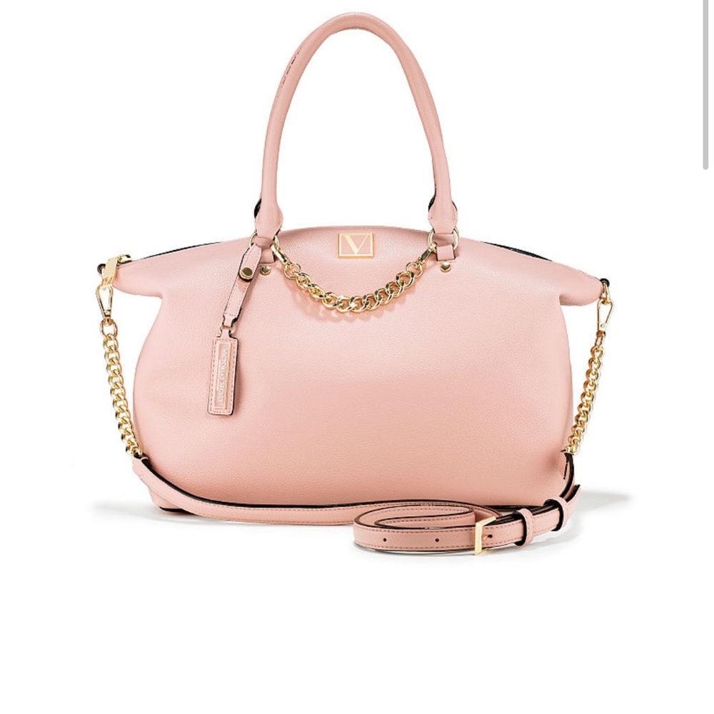 VS Slouchy Satchel  Blush Removable Strap, new
